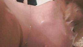 busty british blonde milf gets creampie